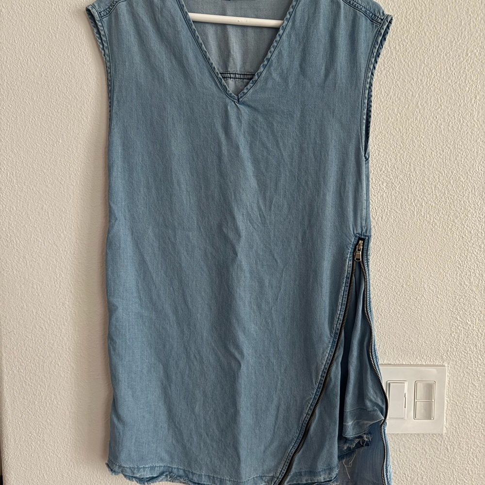 SISLEY/United Colors Of Benetton Light Denim Summer Dress